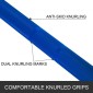 Vevor 2m Barbell Blue 15KG Weight Lifting Bar Workout Fitness Πάγκος άσκησης Μπάρα πίεσης για άρση βαρών Μπάρα βαρών Μπάρα ανύψωσης πάγκου Squat με πόρπες και σφιγκτήρες