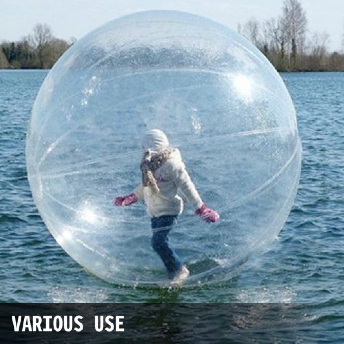 VEVOR 2m Water Walker Ball Φουσκωτό Pvc Κολύμβηση Zorb Ball Αδιάβροχο