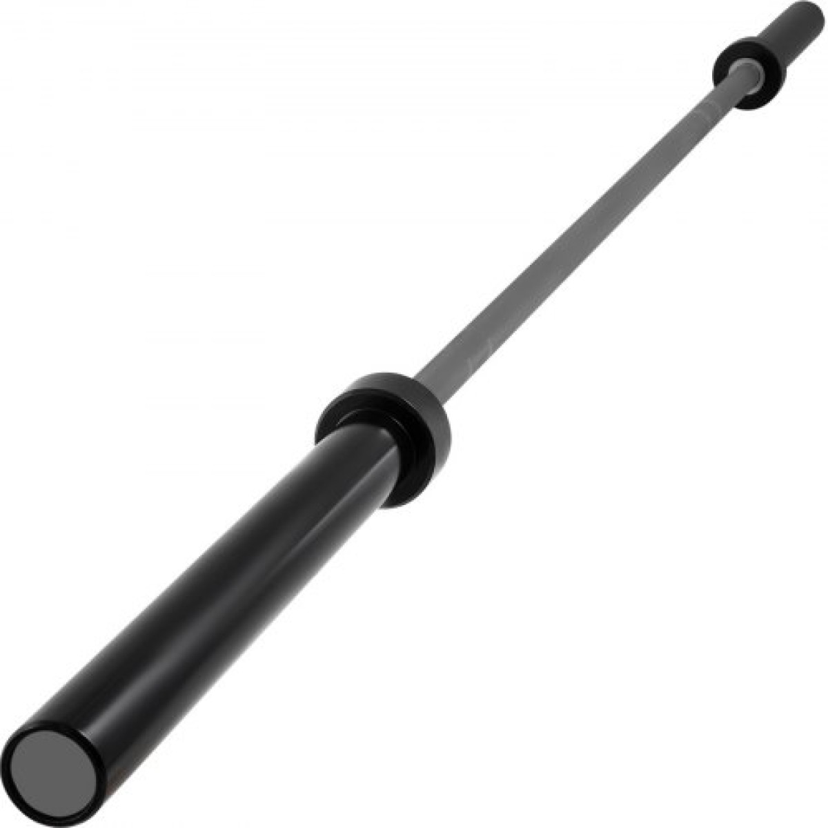 Vevor 2m Barbell 15kg Weight Lifting Bar Workout Fitness Πάγκος άσκησης Μπάρα πίεσης για άρση βαρών Μπάρα βαρών Μπάρα ανύψωσης πάγκου Squat με αγκράφες και σφιγκτήρες γκρι