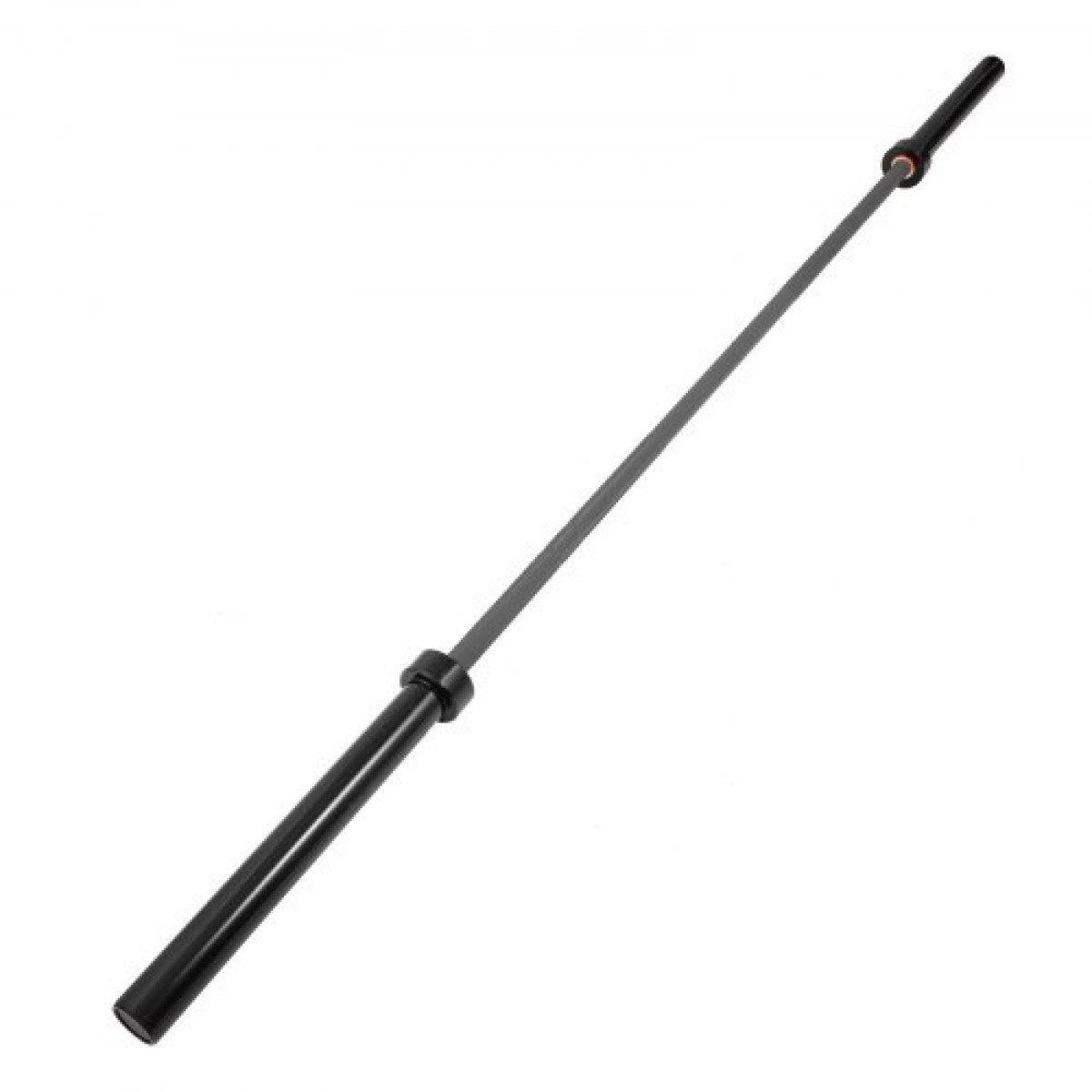 Vevor 2m Barbell 15kg Weight Lifting Bar Workout Fitness Πάγκος άσκησης Μπάρα πίεσης για άρση βαρών Μπάρα βαρών Μπάρα ανύψωσης πάγκου Squat με αγκράφες και σφιγκτήρες γκρι
