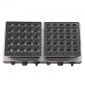 VEVOR 50PCS Mini Dutch Pancake Maker, Αντικολλητικό ανοξείδωτο ατσάλι Dorayaki Baker, 1800W Commercial Electric Poffertjes Grill Pan, Dual Temp & Time Control, για επιδόρπιο πρωινού εστιατορίου κουζίνας