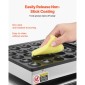 VEVOR 50PCS Mini Dutch Pancake Maker, Αντικολλητικό ανοξείδωτο ατσάλι Dorayaki Baker, 1800W Commercial Electric Poffertjes Grill Pan, Dual Temp & Time Control, για επιδόρπιο πρωινού εστιατορίου κουζίνας