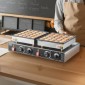 VEVOR 50PCS Mini Dutch Pancake Maker, Αντικολλητικό ανοξείδωτο ατσάλι Dorayaki Baker, 1800W Commercial Electric Poffertjes Grill Pan, Dual Temp & Time Control, για επιδόρπιο πρωινού εστιατορίου κουζίνας