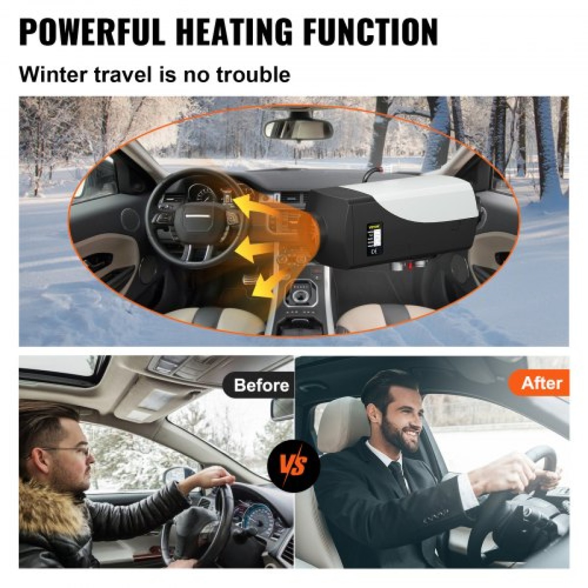 VEVOR 12V Diesel Heater Parking, 5-8KW Diesel Air Heater, Diesel Air Heater, Air Parking Heater, Air Diesel Heater, Parking Heater for Car RV Boat Truck Camper Bus