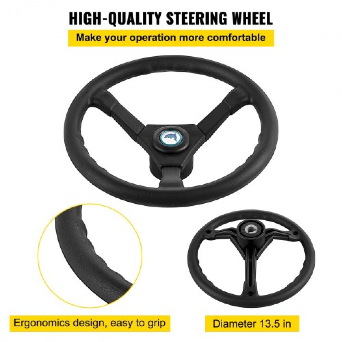 VEVOR Hydraulic Steering Kit 300HP, Hydraulic Boat Steering Kit Hem Pump, Hydraulic Boat Steering Kit Χωρίς υδραυλικό σωλήνα διεύθυνσης για σύστημα διεύθυνσης σκάφους