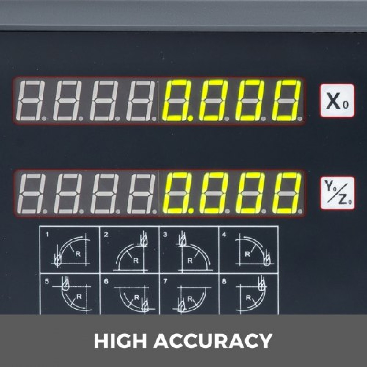 VEVOR 2 Axis Digital Readout Dro for Mill Lathe Machine Linear Scale Linear Encoder, 0,05 μm έως 2 μm Αναλύσεις Σήμα εισόδου TTL με υψηλή ακρίβεια, στιβαρό περίβλημα και σταθερή μέτρηση
