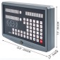 VEVOR 2 Axis Digital Readout Dro for Mill Lathe Machine Linear Scale Linear Encoder, 0,05 μm έως 2 μm Αναλύσεις Σήμα εισόδου TTL με υψηλή ακρίβεια, στιβαρό περίβλημα και σταθερή μέτρηση