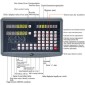 VEVOR 2 Axis Digital Readout Dro for Mill Lathe Machine Linear Scale Linear Encoder, 0,05 μm έως 2 μm Αναλύσεις Σήμα εισόδου TTL με υψηλή ακρίβεια, στιβαρό περίβλημα και σταθερή μέτρηση