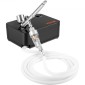 Κιτ VEVOR Airbrush, φορητό σετ αερογράφου με συμπιεστή, κιτ συστήματος αερογράφου με αερογράφο πολλαπλών χρήσεων Gravity Feed, Art Nail Cookie Tattoo Makeup Cake Decorating Spray Model Craf