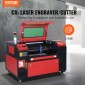 Μηχάνημα κοπής λέιζερ VEVOR 50W CO2, 30 x 51 cm (12 x 20 in), 500 mm/s (19,7 IPS) με 2-Way Pass Air Assist, Συμβατό με LightBurn, CorelDRAW, AutoCAD, Windows, Mac OS, Linux, για Fabric More Acry