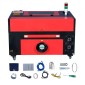 Μηχάνημα κοπής λέιζερ VEVOR 50W CO2, 30 x 51 cm (12 x 20 in), 500 mm/s (19,7 IPS) με 2-Way Pass Air Assist, Συμβατό με LightBurn, CorelDRAW, AutoCAD, Windows, Mac OS, Linux, για Fabric More Acry