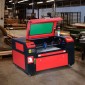 Μηχάνημα κοπής λέιζερ VEVOR 60W CO2, 41 x 61 cm (16 x 24 in), 500 mm/s (19,7 IPS) με 2-Way Pass Air Assist, Συμβατό με LightBurn, CorelDRAW, AutoCAD, Windows, Mac OS, Linux, για Fabric More Acry