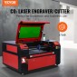 Μηχάνημα κοπής λέιζερ VEVOR 80W CO2, 51 x 71 cm (20 x 28 ίντσες), 500 mm/s (19,7 IPS) με 2-Way Pass Air Assist, Συμβατό με LightBurn, CorelDRAW, AutoCAD, Windows, Mac OS, Linux, για Fabric More Acry