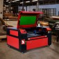 Μηχάνημα κοπής λέιζερ VEVOR 80W CO2, 51 x 71 cm (20 x 28 ίντσες), 500 mm/s (19,7 IPS) με 2-Way Pass Air Assist, Συμβατό με LightBurn, CorelDRAW, AutoCAD, Windows, Mac OS, Linux, για Fabric More Acry