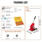 Μηχάνημα κουμπιών VEVOR, 25mm (1 ίντσα) Badge Punch Press Kit, Children DIY Gifts Pin Maker, Button Making Supplies with 500pcs Button Parts & Circle Cutter & Magic Book