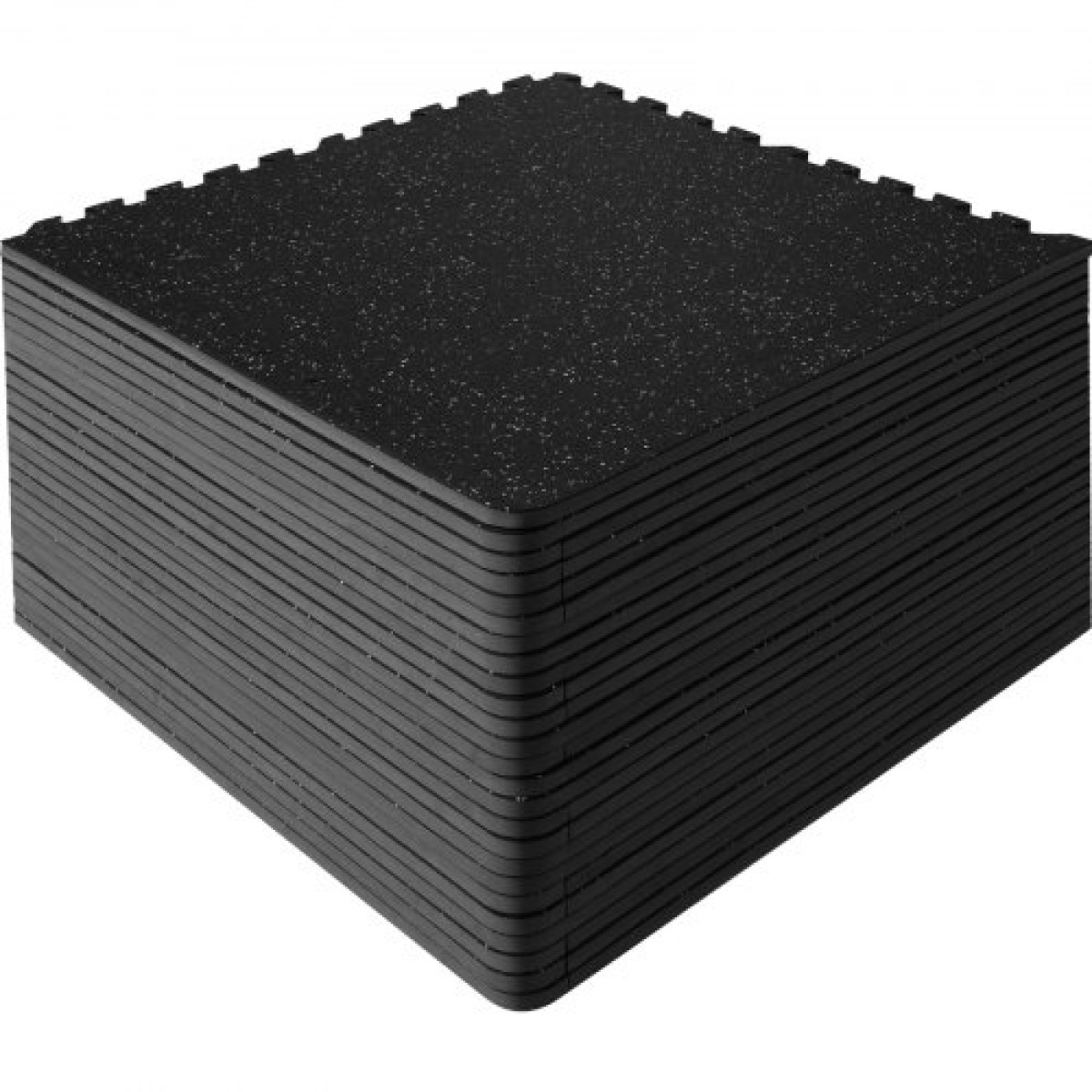 VEVOR 25 ΤΕΜ. Πατάκια γυμναστικής πάχους 12,70 mm, 60,96 x 60,96 cm EVA Foam & Rubber Top Interlocking Workout πατάκια με κάλυψη 9,29 m², Αδιάβροχο δάπεδο παζλ γυμναστικής για γυμναστήριο, σπίτι, γκαράζ, υπόγειο