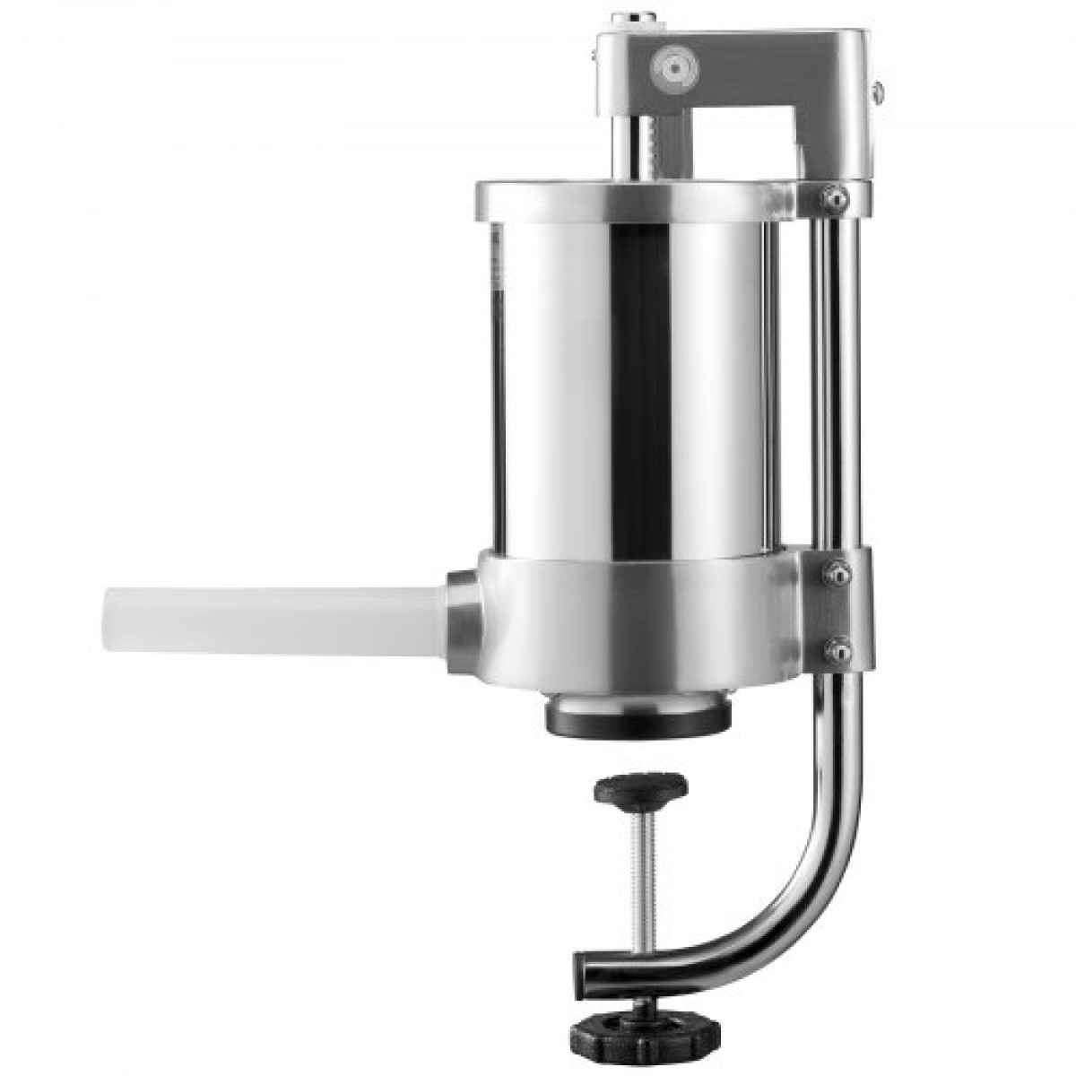 VEVOR Sausage Stuffer, χωρητικότητας 2,5LBS/1,5L, 304 Inox Vertical Sausage Stuff, Μηχάνημα πλήρωσης λουκάνικων με 3 σωλήνες γέμισης, βάση αναρρόφησης και χειροκίνητη μανιβέλα για οικιακή ή εμπορική χρήση