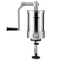 VEVOR Sausage Stuffer, χωρητικότητας 2,5LBS/1,5L, 304 Inox Vertical Sausage Stuff, Μηχάνημα πλήρωσης λουκάνικων με 3 σωλήνες γέμισης, βάση αναρρόφησης και χειροκίνητη μανιβέλα για οικιακή ή εμπορική χρήση