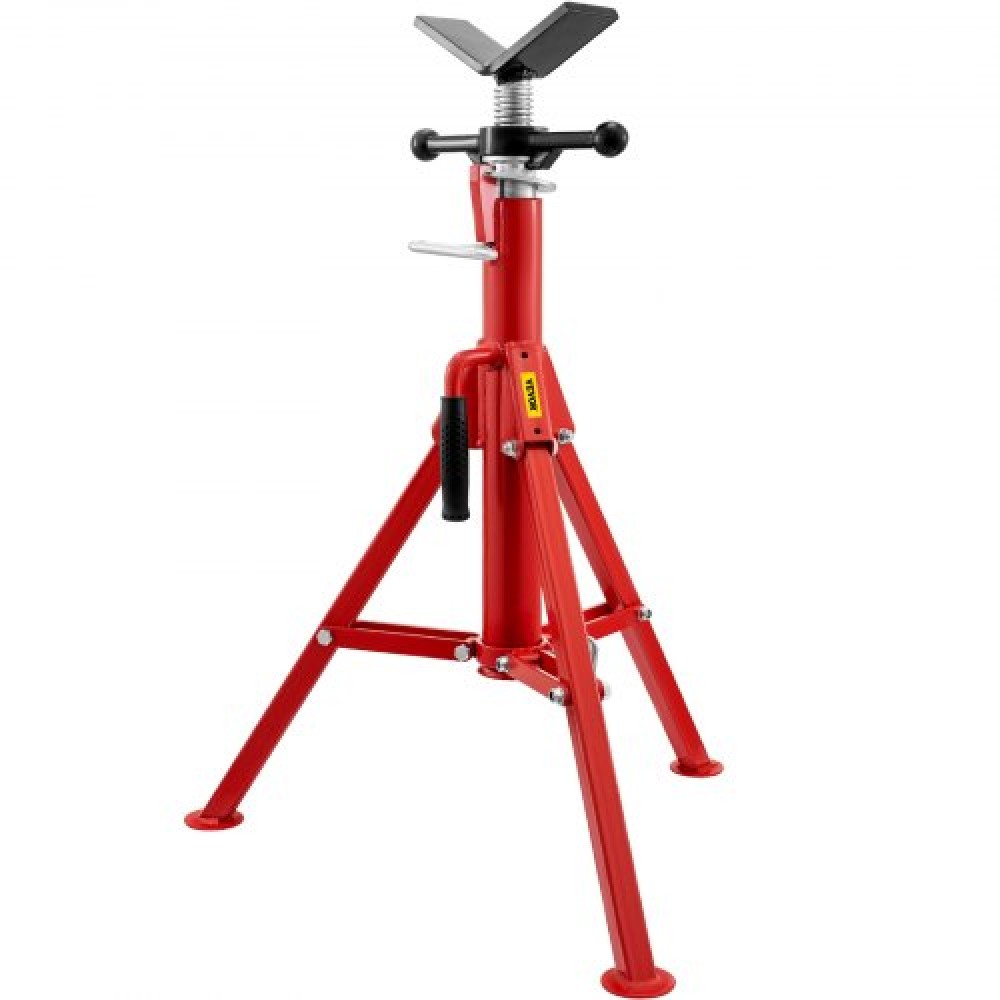 VEVOR V Head Pipe Stand 0,3-30,5 cm Χωρητικότητα, Ρυθμιζόμενο Ύψος 71,1-132,1 cm, Βάσεις Σωλήνων 1133,9 kg Χωρητικότητα Φορτίου, Φορητά Πτυσσόμενα Βάσεις Σωλήνων, Σώμα από Ανθρακούχο Χάλυβα Πιο Ανθεκτικό