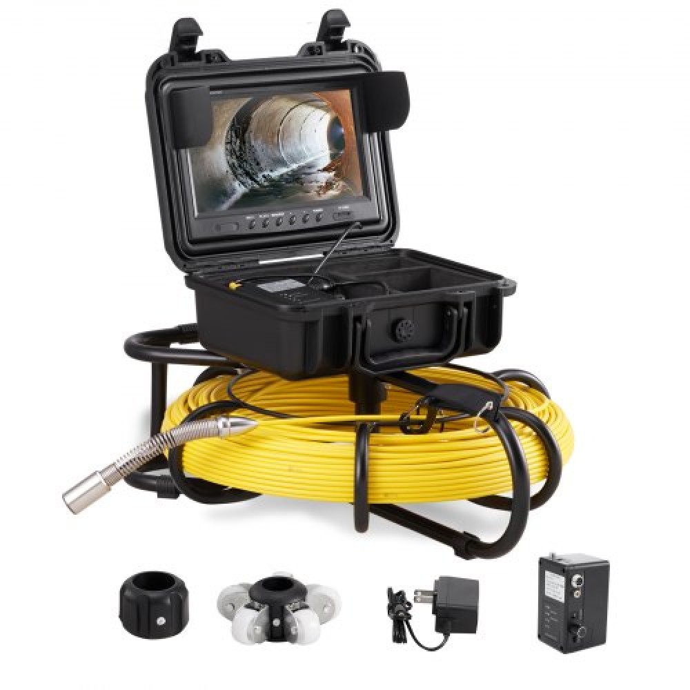 VEVOR Sewer Camera Pipe Inspection Camera 22,9 cm 720p Screen Pipe Camera 91,4m