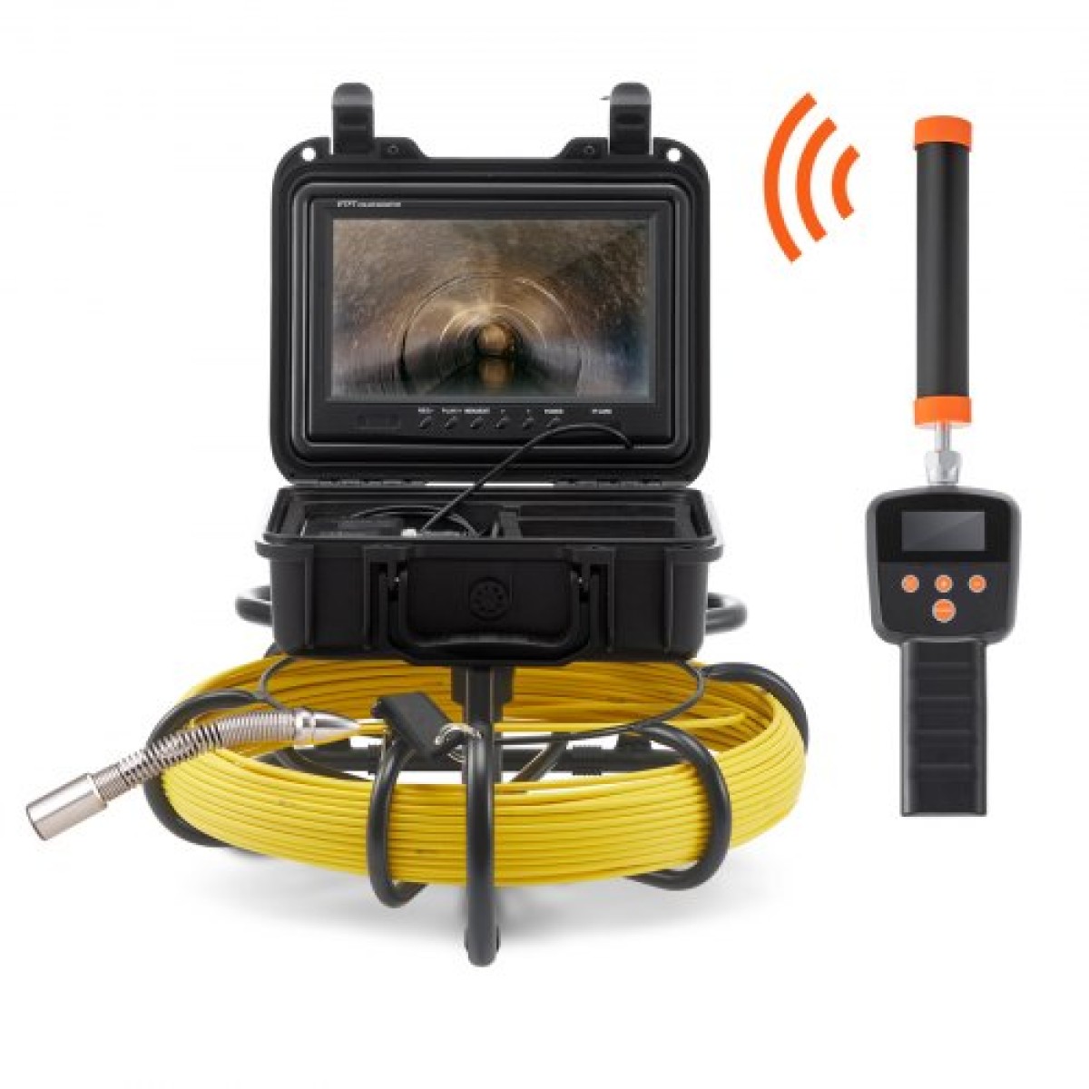 VEVOR Sewer Camera Pipe Inspection Camera w/ 512hz Sonde 22,9 cm 720p Οθόνη 50,3m