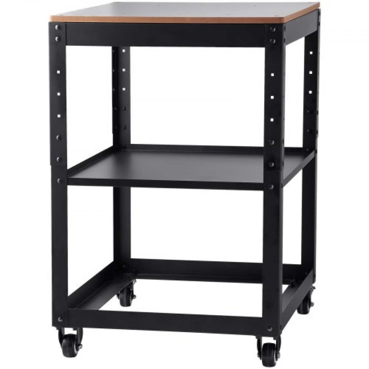 VEVOR Planer Stand, 100 lbs/ 45 kg heavy loads, Three-Gear Height Adjustable thickness planer table,with 4 Stable Casters & Storage Space, for most planers, saws, bench-top machines, power tools