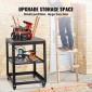 VEVOR Planer Stand, 100 lbs/ 45 kg heavy loads, Three-Gear Height Adjustable thickness planer table,with 4 Stable Casters & Storage Space, for most planers, saws, bench-top machines, power tools