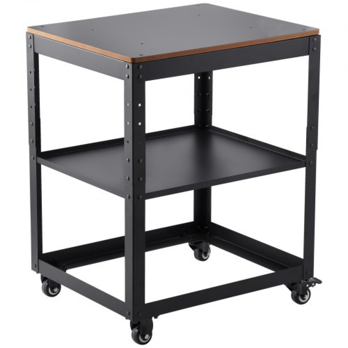 VEVOR Planer Stand, 100 lbs/ 45 kg heavy loads, Three-Gear Height Adjustable thickness planer table,with 4 Stable Casters & Storage Space, for most planers, saws, bench-top machines, power tools