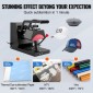 VEVOR Hat Heat Press, 4-in-1 Cap Heat Press Machine, 15,24 x 7,6 cm Clamshell Sublimation Transfer, LCD Digital Timer Temperature Control with 4pcs Curved Heating Elements (15,24 x 7,6/17x6,86/17x6,86/20,57 cm)8.