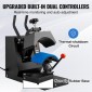 VEVOR Hat Heat Press, 4-in-1 Cap Heat Press Machine, 15,24 x 7,6 cm Clamshell Sublimation Transfer, LCD Digital Timer Temperature Control with 4pcs Curved Heating Elements (15,24 x 7,6/17x6,86/17x6,86/20,57 cm)8.