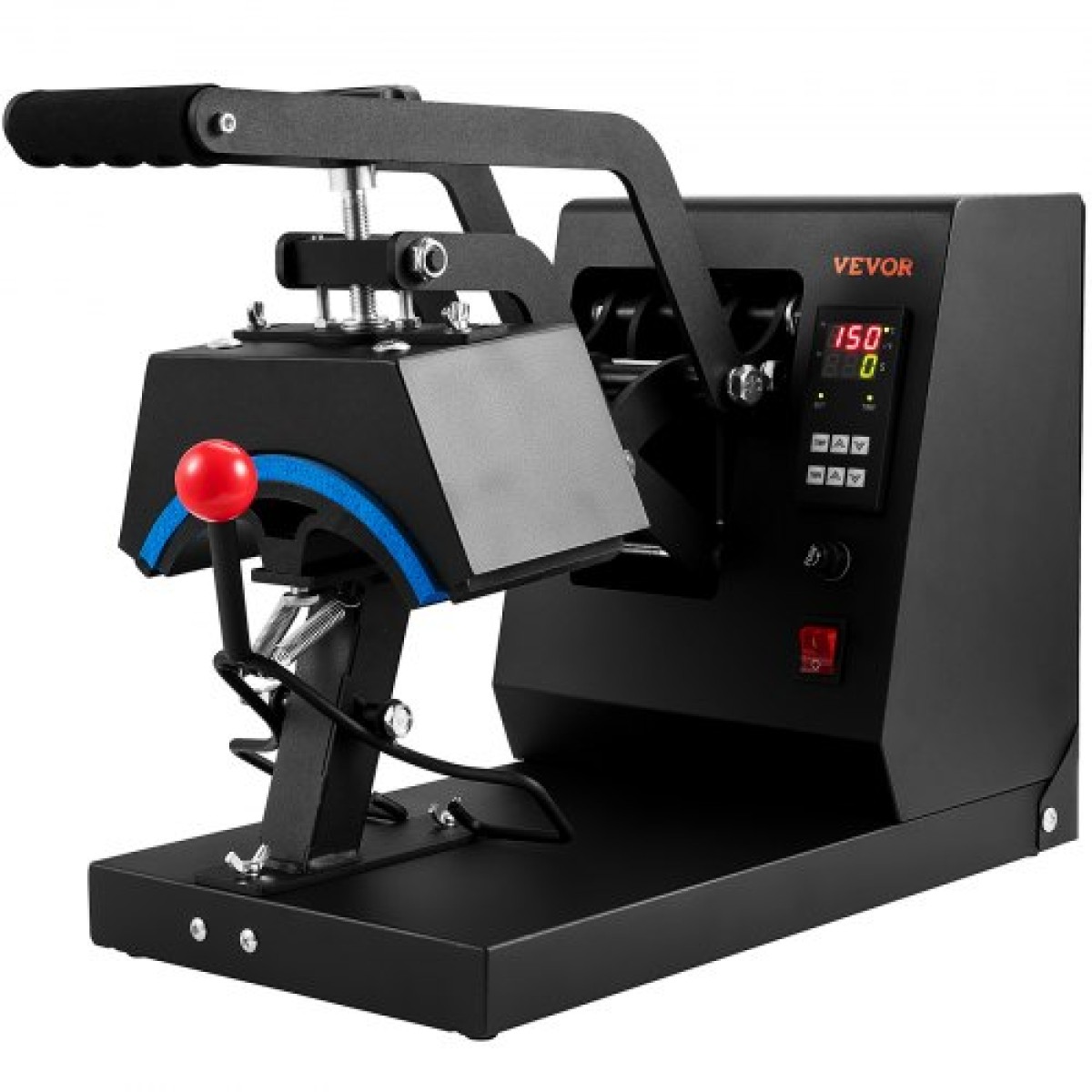 VEVOR Hat Heat Press, 4-in-1 Cap Heat Press Machine, 15,24 x 7,6 cm Clamshell Sublimation Transfer, LCD Digital Timer Temperature Control with 4pcs Curved Heating Elements (15,24 x 7,6/17x6,86/17x6,86/20,57 cm)8.