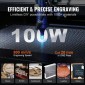 Μηχάνημα κοπής λέιζερ VEVOR 100W CO2, 61 x 89 cm (24 x 35 in), 500 mm/s (19,7 IPS) με 2-Way Pass Air Assist, Συμβατό με LightBurn, CorelDRAW, AutoCAD, Windows, Mac OS, Linux Fabric More