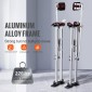 Ξυλοπόδαρα VEVOR Γυψοσανίδας, 91,4 cm-127 cm Ρυθμιζόμενα ξυλάκια εργαλείων από αλουμίνιο με προστατευτικά επιγονατάκια, ανθεκτικά και αντιολισθητικά ξυλάκια εργασίας για ζωγραφική σε φύλλο, περπάτημα, ταινία, ασήμι