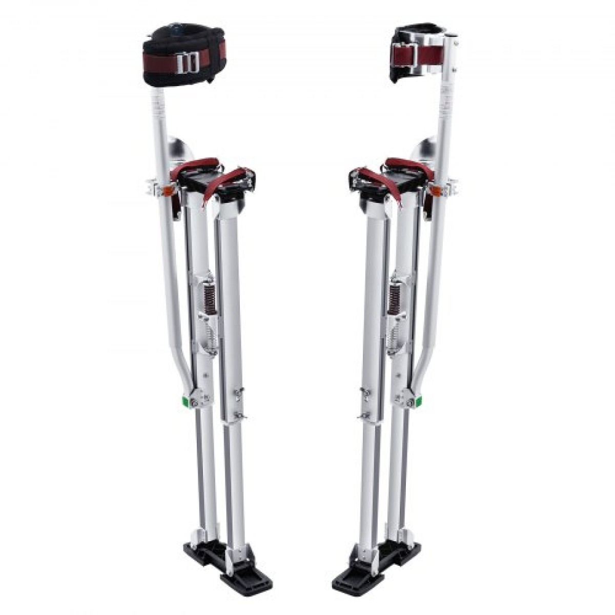 Ξυλοπόδαρα VEVOR Γυψοσανίδας, 91,4 cm-127 cm Ρυθμιζόμενα ξυλάκια εργαλείων από αλουμίνιο με προστατευτικά επιγονατάκια, ανθεκτικά και αντιολισθητικά ξυλάκια εργασίας για ζωγραφική σε φύλλο, περπάτημα, ταινία, ασήμι