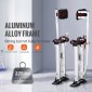 Ξυλοπόδαρα VEVOR Γυψοσανίδας, 46 cm-76 cm Ρυθμιζόμενα ξυλοπόδαρα εργαλείων από αλουμίνιο με προστατευτικά επιγονατάκια, ανθεκτικά και αντιολισθητικά ξυλάκια εργασίας για βάψιμο φύλλου, περπάτημα, ταινία, ασήμι