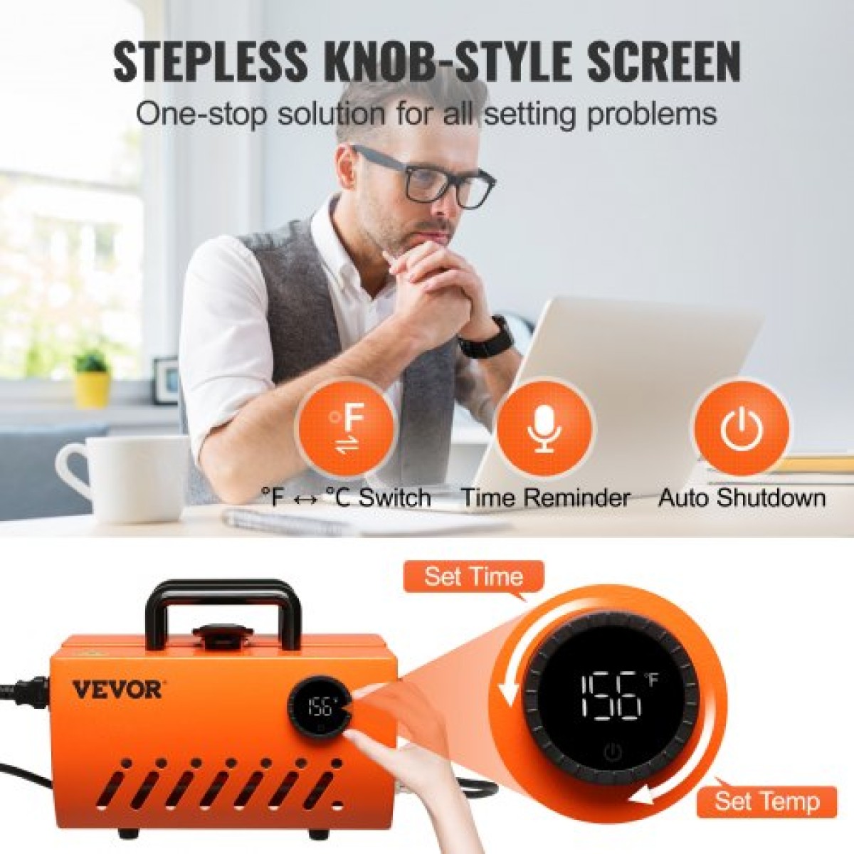 VEVOR Mug Heat Press Tumbler Heat Press Machine Sublimation Blanks 325-450 ml 887 ml