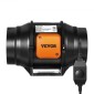 Ενσωματωμένος ανεμιστήρας VEVOR, 152,4 mm 323,7 CFM με ελεγκτή μεταβλητής ταχύτητας, αθόρυβος ανεμιστήρας εξάτμισης με κινητήρα AC για ενισχυτή ψύξης, σκηνές ανάπτυξης, υδροπονία
