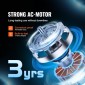 Ενσωματωμένος ανεμιστήρας VEVOR, 203,2 mm 506,2 CFM με ελεγκτή μεταβλητής ταχύτητας, αθόρυβος ανεμιστήρας εξαερισμού με κινητήρα AC για ενισχυτή ψύξης, σκηνές ανάπτυξης, υδροπονία