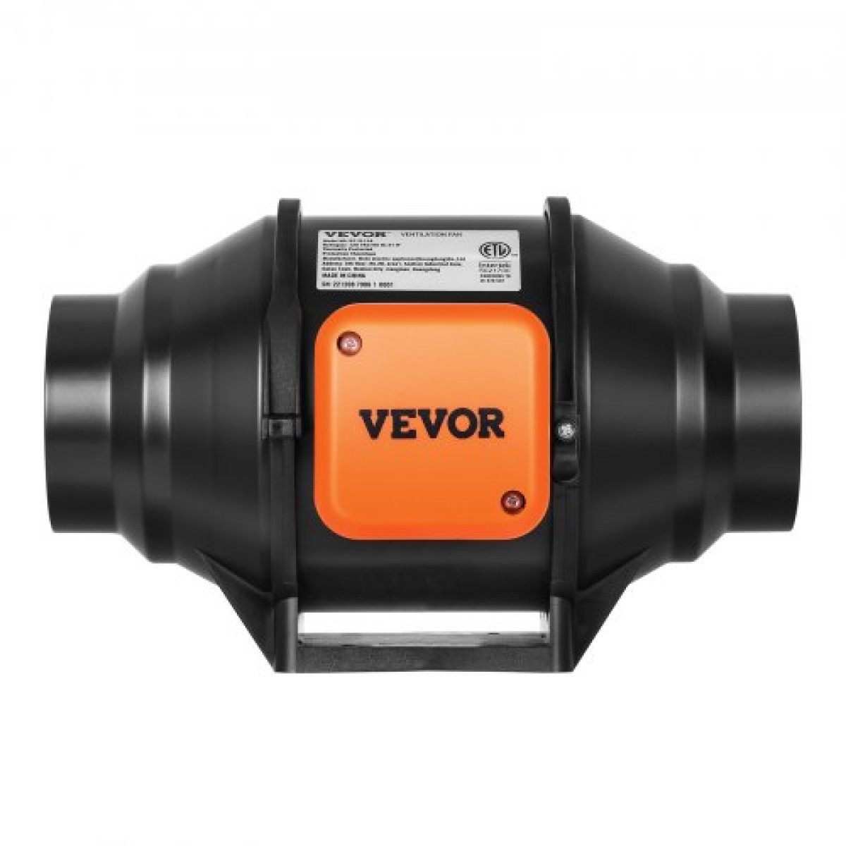 Ενσωματωμένος ανεμιστήρας VEVOR, 102 mm 129,7 CFM με ελεγκτή μεταβλητής ταχύτητας, αθόρυβος ανεμιστήρας εξαερισμού κινητήρα AC για ενισχυτή ψύξης, σκηνές ανάπτυξης, υδροπονία