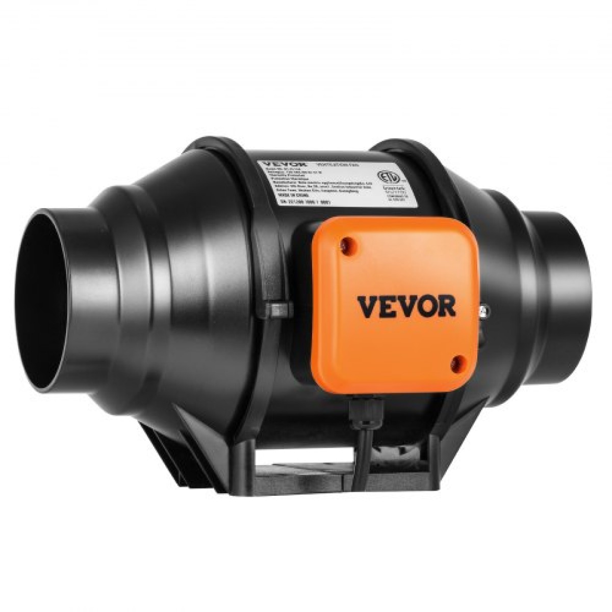 Ενσωματωμένος ανεμιστήρας VEVOR, 102 mm 129,7 CFM με ελεγκτή μεταβλητής ταχύτητας, αθόρυβος ανεμιστήρας εξαερισμού κινητήρα AC για ενισχυτή ψύξης, σκηνές ανάπτυξης, υδροπονία