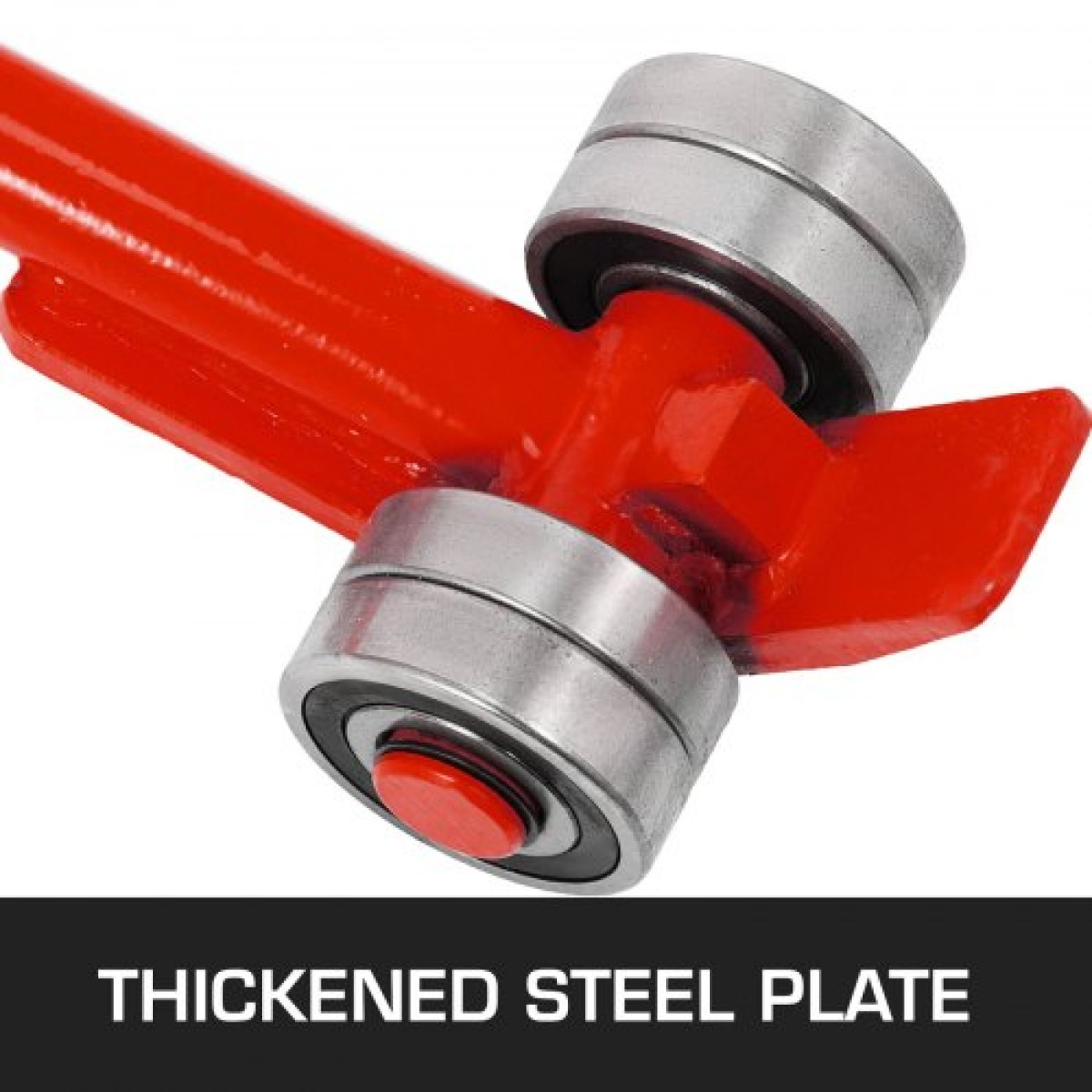 VEVOR 3T Prylever Bar 6600 lbs Χωρητικότητα Steel Pry Lever Bar Heavy Duty with Wheels Prylever with 6FT Length Handle