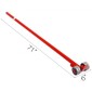 VEVOR 3T Prylever Bar 6600 lbs Χωρητικότητα Steel Pry Lever Bar Heavy Duty with Wheels Prylever with 6FT Length Handle