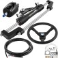 VEVOR Hydraulic Boat Steering Kit, Hydraulic Steering Steering Pump 300HP, Steering Cylinder κράμα αλουμινίου, Τιμόνι 13,5\" με 10\" Hydraulic Steering Hose for Boat Steering Hose