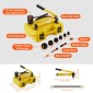 VEVOR 10 Ton Hydraulic Knockout Punch Kit, 1/2" έως 2" Conduit Hole Cutter Set, KO Tool Kit with Puncher 6 Piece, Metal Sheet Driver tools, for aluminium, Brass, Inox, Fiberglass and Plastic