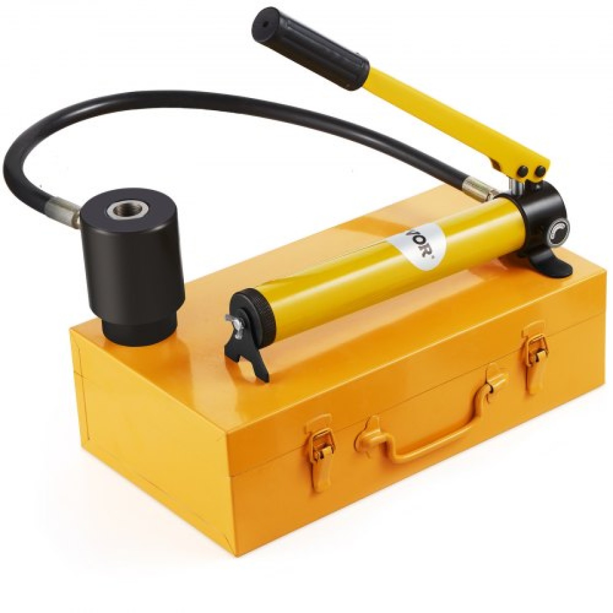 VEVOR 15 Ton Hydraulic Knockout Punch Driver Kit Hole Tool 12,7mm-101,6mm with 10 Die