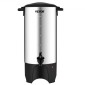 VEVOR Commercial Coffee Urn, 50 φλιτζάνια από ανοξείδωτο ατσάλι, μεγάλος διανομέας καφέ, 1000W 220V ηλεκτρική καφετιέρα για γρήγορη παρασκευή, δοχείο ζεστού νερού με αποσπώμενο καλώδιο ρεύματος για εύκολο καθάρισμα, ασημί