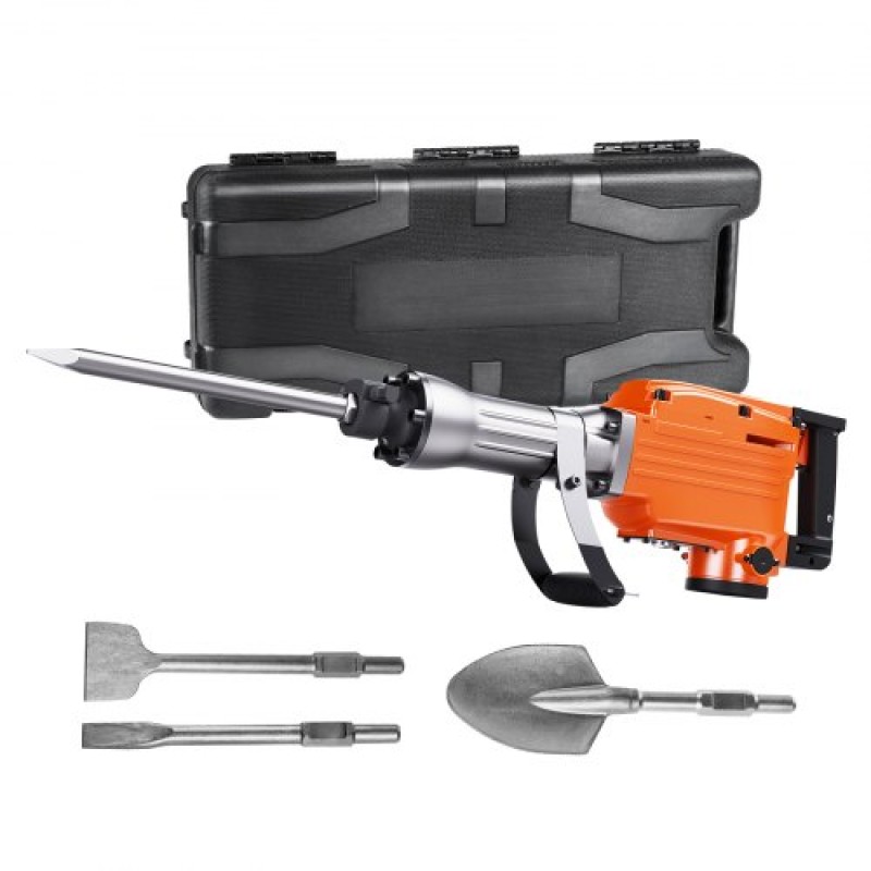 VEVOR Κατεδαφισμός Jack Hammer 2200W Ηλεκτρικό σφυρί 4 μύτες σμίλης
