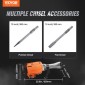 VEVOR Demolition Jack Hammer Θραύση σκυροδέματος 2200W Ηλεκτρικό σφυρί 2 μύτες σμίλης
