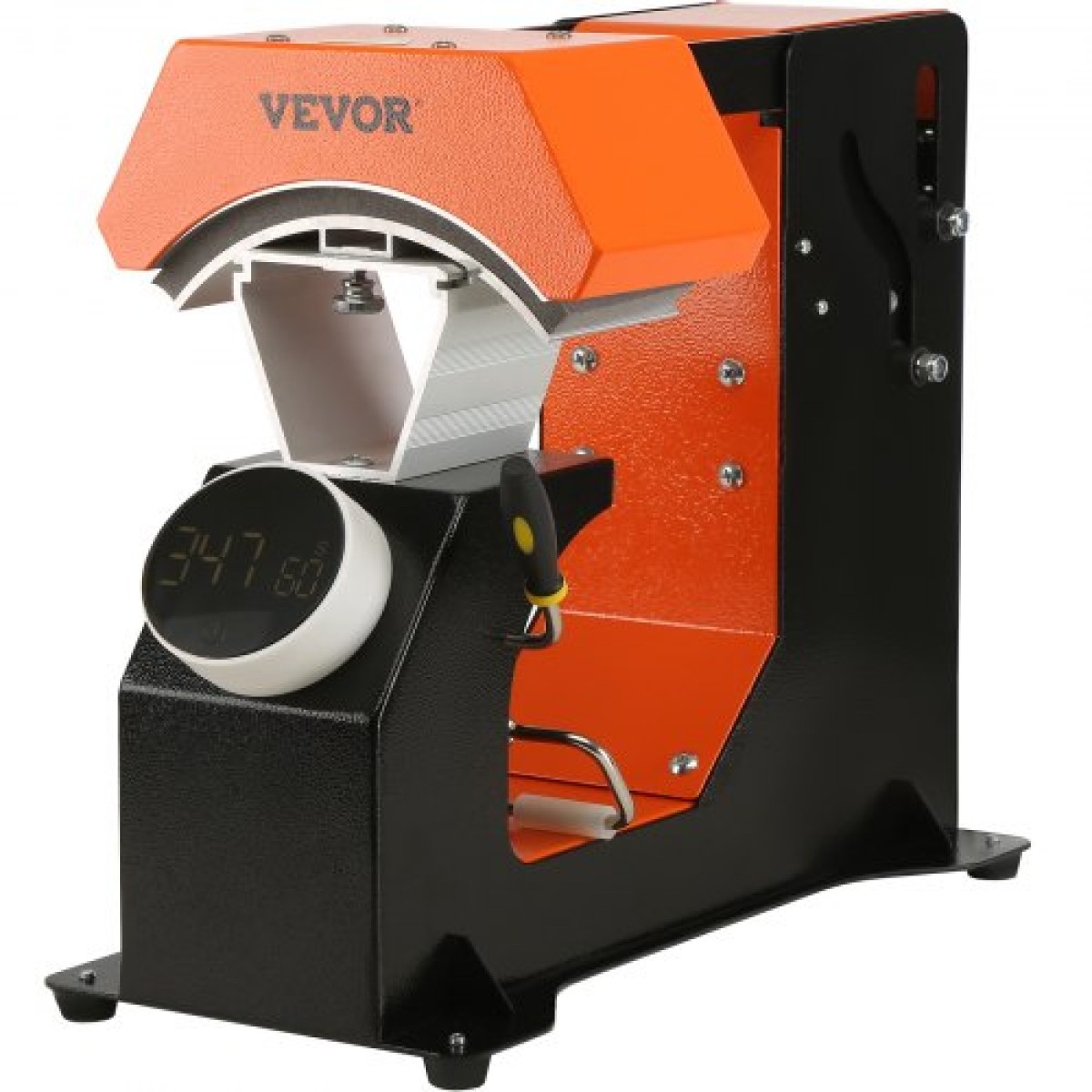 VEVOR καπέλο Heat Press, 3-σε-1 Auto Cap Heat Press Machine, 6,4x3,5in Clamshell Sublimation Transfer, Automatic Release&Press Snob-style Digital Control Panel with 3 τμχ Αντικαταστάσιμα μαξιλαράκια θέρμανσης