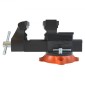 Μέγγενη πάγκου VEVOR, 16,5 cm πλάτος σιαγόνας 16,5 cm άνοιγμα προς τα εμπρός & 23,6 cm άνοιγμα προς τα πίσω, 360 μοιρών περιστρεφόμενη βάση κλειδώματος Πάγκος εργασίας πολλαπλών χρήσεων με αμόνι, όλκιμο σίδερο βαρέως τύπου με μπουλόνια και παξιμάδια, 
